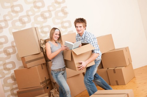 Manager reviewing a moving company complaint record